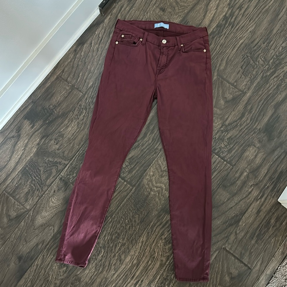 7 for all mankind, Blair colored denim, size 28
